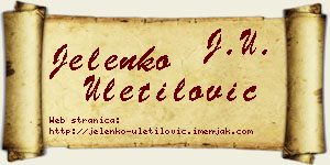 Jelenko Uletilović vizit kartica